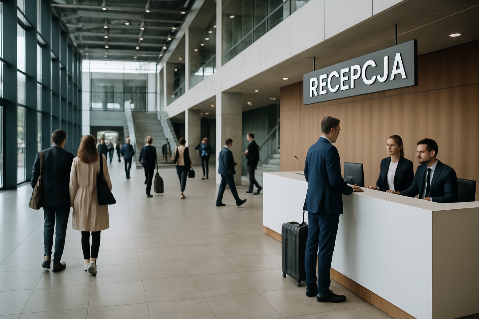 Obiekty targowe — Hol wejściowy centrum kongresowego