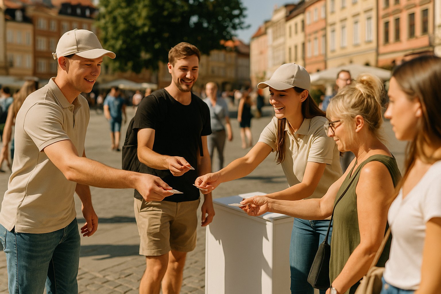 Miasta obsługi — Akcja promocyjna w plenerze