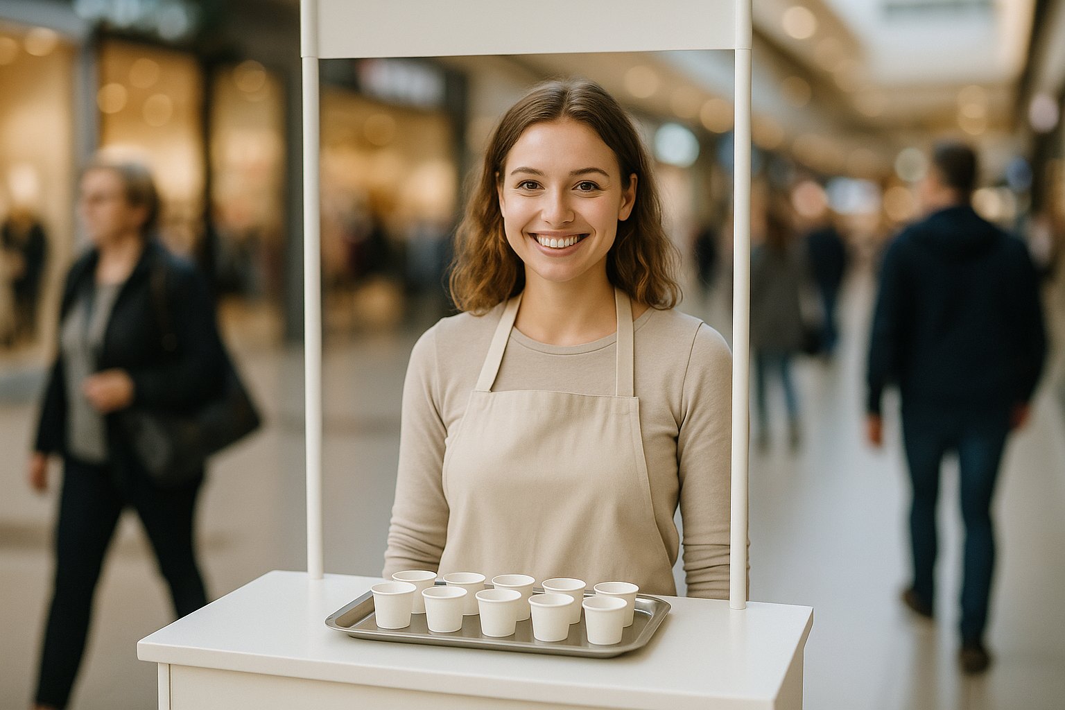 Promotorzy i akcje promocyjne — Promotorka przy stanowisku